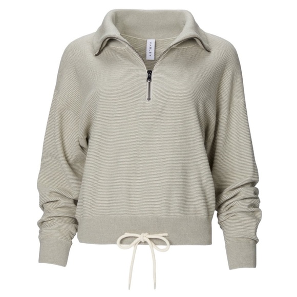 Varley Light Gray Quarter-Zip Sweatshirt - Picture 1 of 7